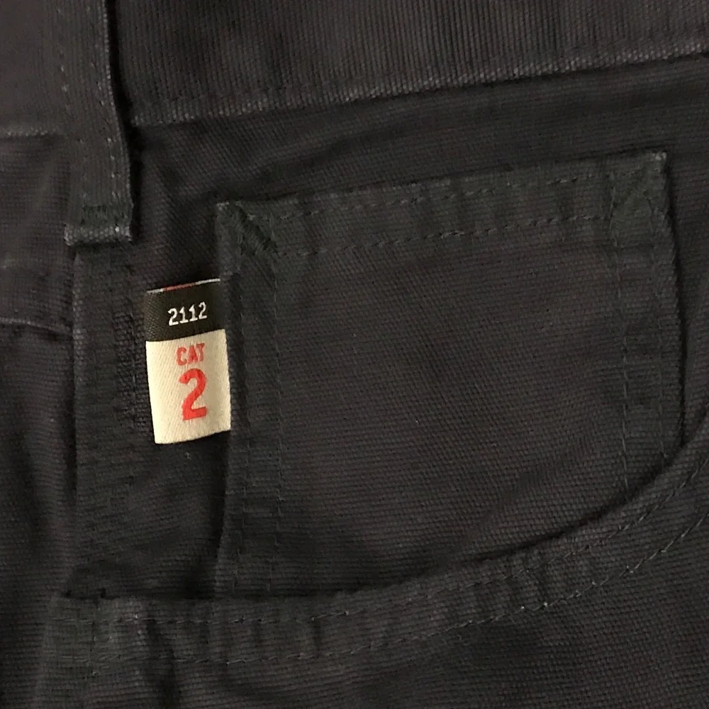 CARHARTT FLAME-RESISTANT MIDWEIGHT NAVY CANVAS PANT-LOOSE FIT 36 X 30